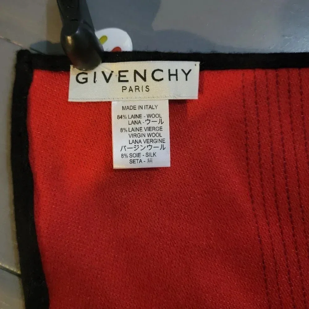 Givenchy Ombre Reversible Logo Wool Virgin Wool & Silk Scarf